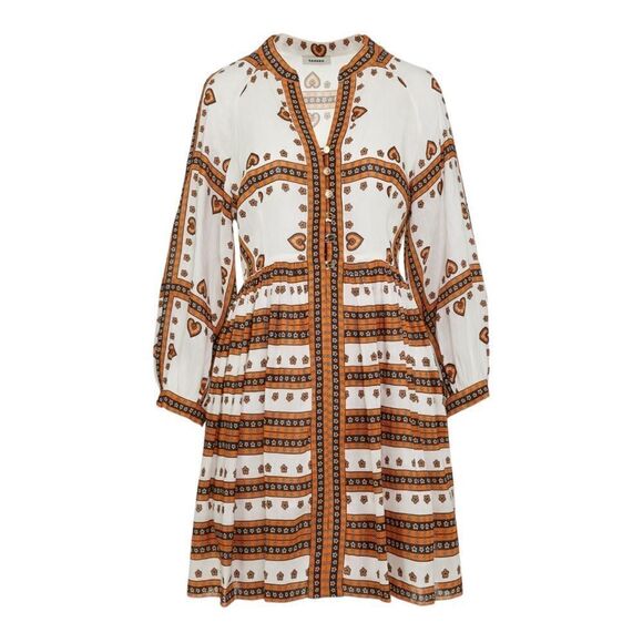 NYT SANDRO Ramata Linen & Silk Dress - Picture 2 of 10